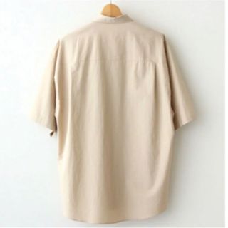 【美品】  AURALEE / オーラリー | SILK COTTON SALT SHRUNK PIQUE BIG SHIRTS / コットンシルク ビッグシャツ | 1 | beige | レディース