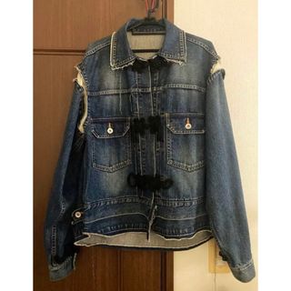 sacai - sacai ダブルレイヤー デニムジャケット サイズ1の通販|ラクマ