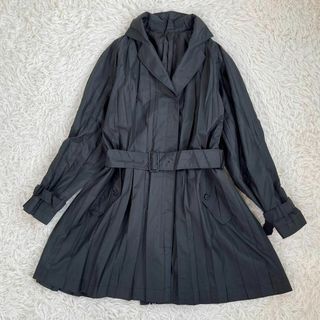 【美品】イッセイミヤケ/ISSEY MIYAKE コート　プリーツ加工　ベルト付