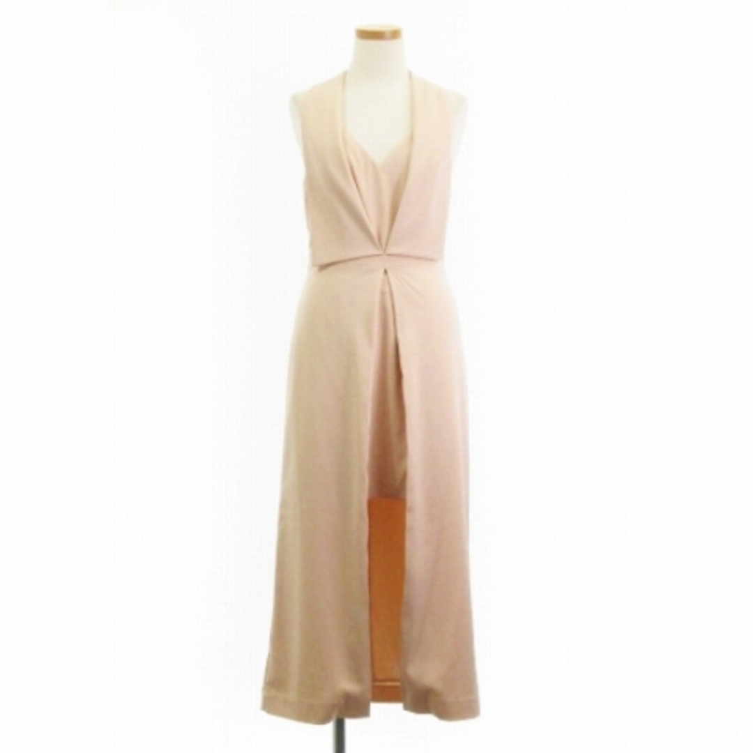 カメオコレクティブ ドレス ワンピース ロング ホルターネック ピンク S345cm総丈