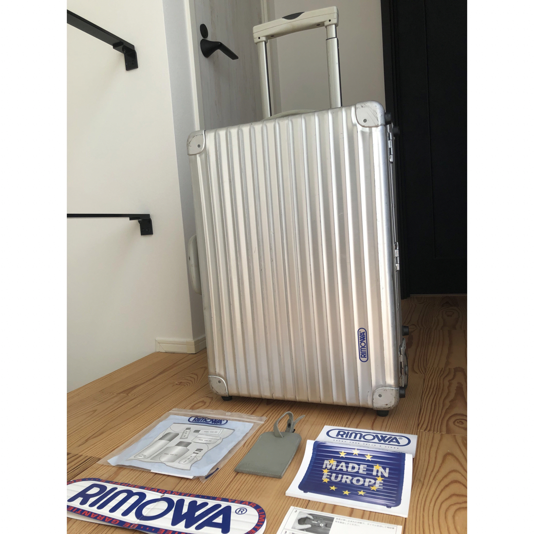 RIMOWA(リモワ)のRIMOWA/リモワ スーツケース 旧ロゴ アルミニウム TSAロック 付属品有 メンズのバッグ(トラベルバッグ/スーツケース)の商品写真