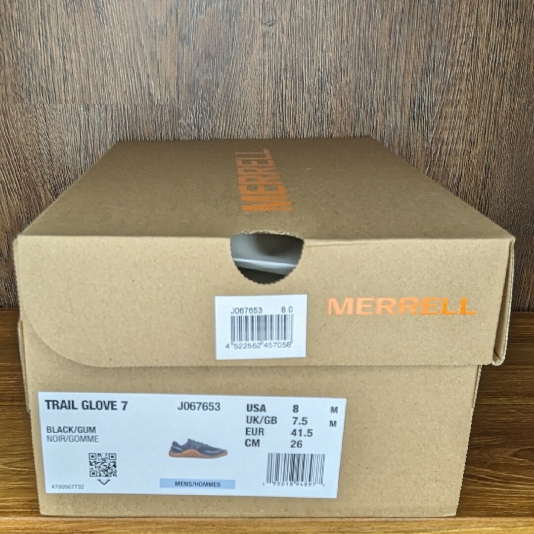 MERRELL(メレル)の【美品】MERRELL TRAIL GLOVE 7 26.0cm メンズの靴/シューズ(スニーカー)の商品写真