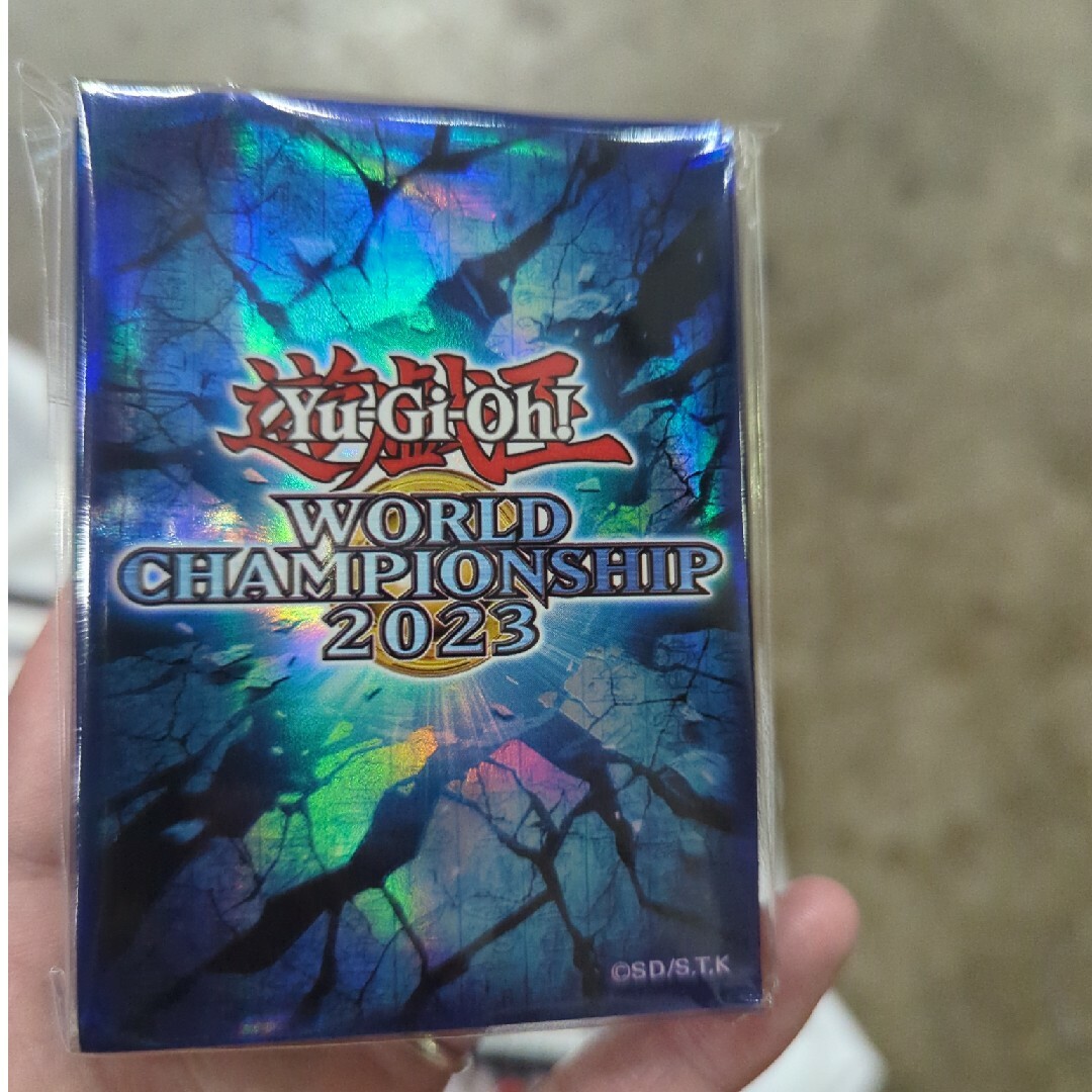 遊戯王(ユウギオウ)の遊戯王 WCS2023  デュエルセット　スリーブ　2点セット wsc 2023 エンタメ/ホビーのトレーディングカード(カードサプライ/アクセサリ)の商品写真