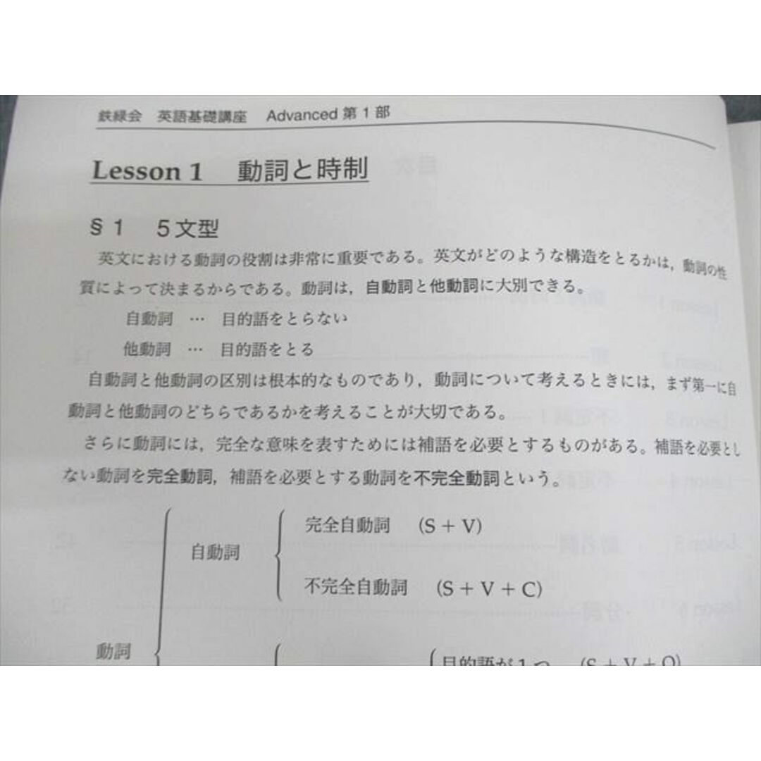 UQ10-042 鉄緑会 中3 英語基礎講座 ADVANCED/WORKBOOK 第1/2部 テキスト通年セット 2013 計4冊 CD2枚付 77R0D 3