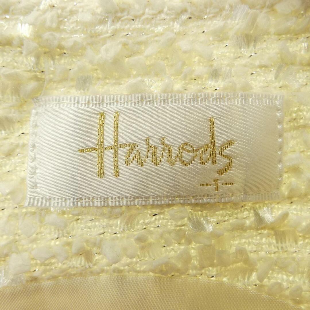 ハロッズ Harrods【2/M】リネン混 ノースリーブ ワンピース イエロー