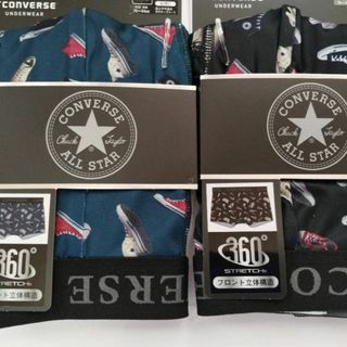 コンバース(CONVERSE)のC6）M）2枚）緑＆黒）コンバース★ボクサーブリーフ薄手前閉じB2265 E&F(ボクサーパンツ)