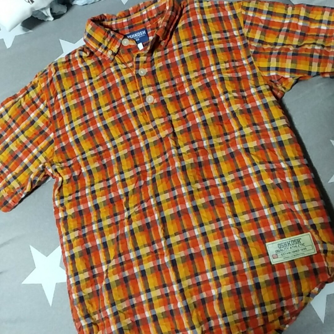 OshKosh(オシュコシュ)の幼児半袖シャツ キッズ/ベビー/マタニティのキッズ服男の子用(90cm~)(ブラウス)の商品写真