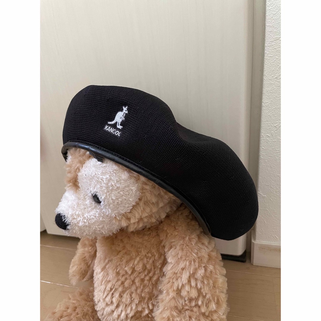 新品 タグ付き 未使用 カンゴール ベレー帽 ボア Ｓ M 黒 KANGOL