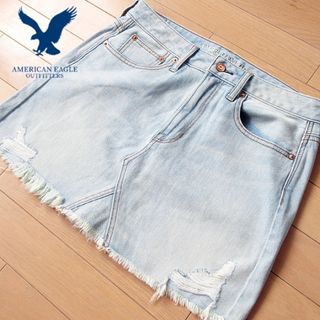 アメリカンイーグル(American Eagle)の美品 (US)6 アメリカンイーグル レディース デニムスカート(ミニスカート)