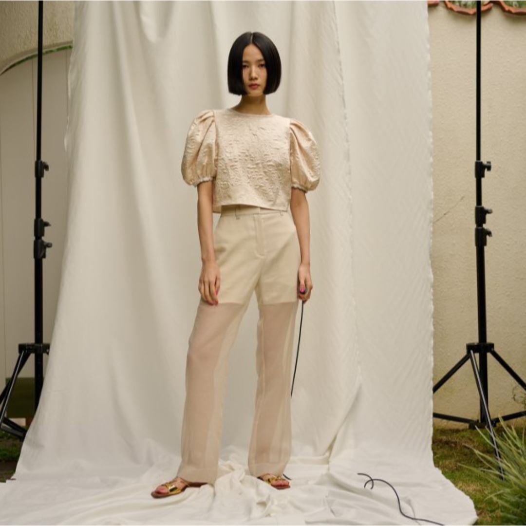 Rosary moon(ロザリームーン)のRosarymoon Soft Organdy Sheer Pants  レディースのパンツ(カジュアルパンツ)の商品写真