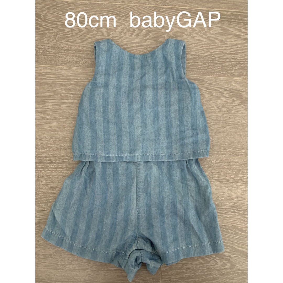 babyGAP(ベビーギャップ)の【80cm】babyGAP★ノースリーブ　オールインワン キッズ/ベビー/マタニティのベビー服(~85cm)(ワンピース)の商品写真