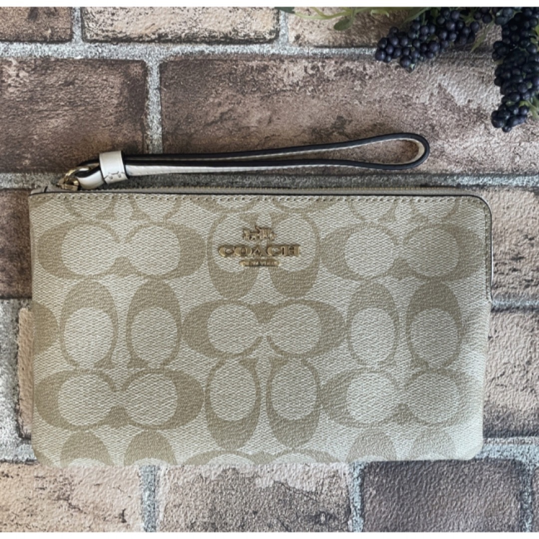 COACH コーチ ポーチ 小物入れ シグネチャー レディース バッグ-