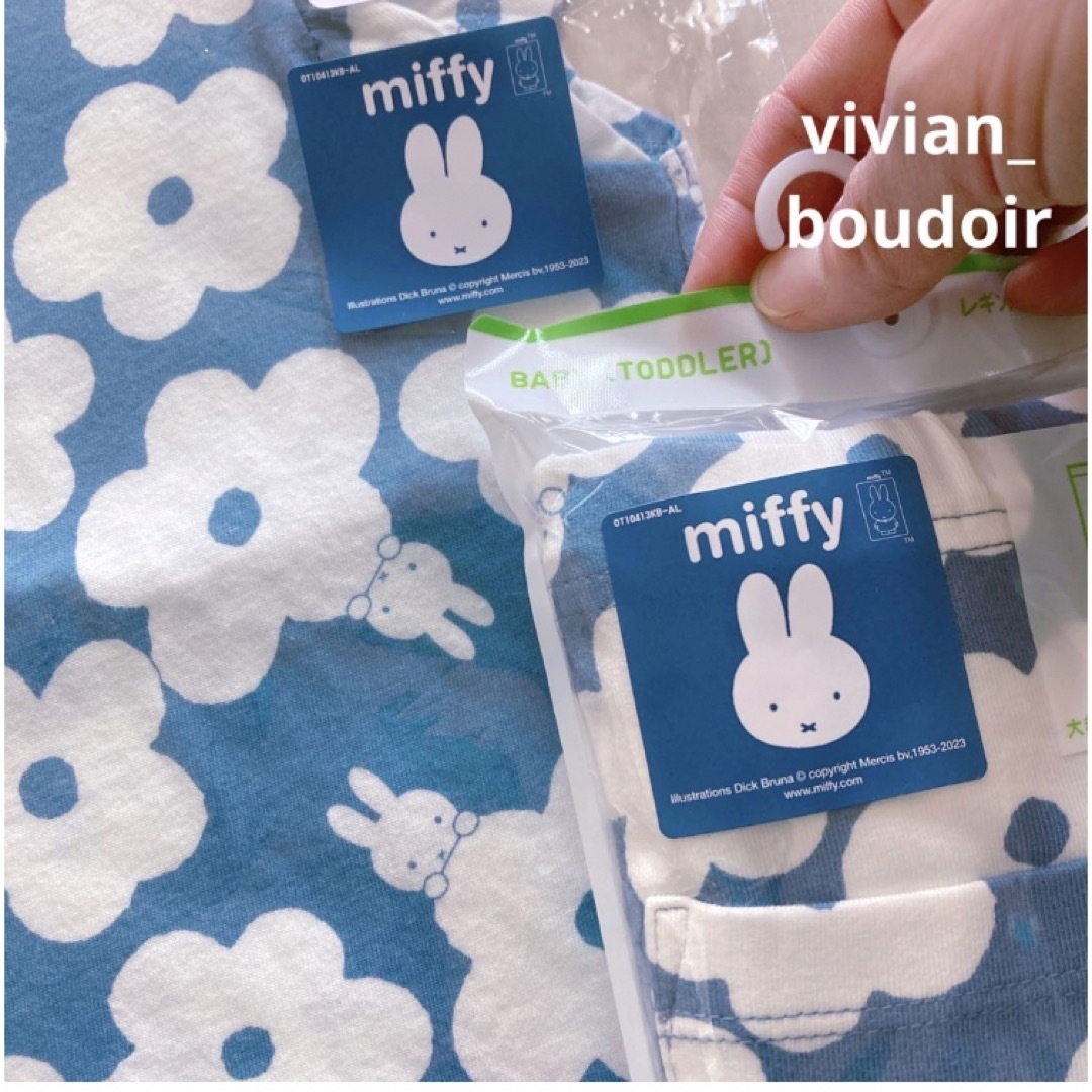 UNIQLO(ユニクロ)の【新品未開封】ユニクロ ミッフィー 110cm UT半袖 レギンス◆miffy キッズ/ベビー/マタニティのキッズ服女の子用(90cm~)(Tシャツ/カットソー)の商品写真