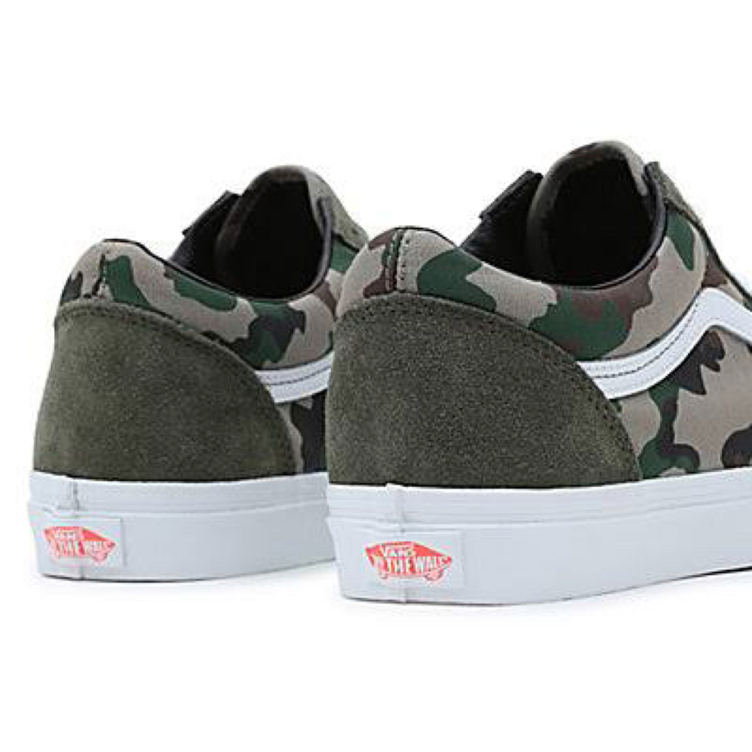 28.5cm 【vans】US企画 迷彩×ホワイト オールドスクール