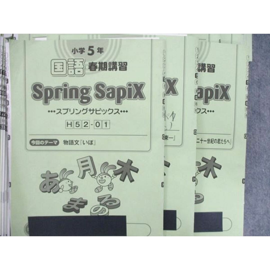 UP85-014 SAPIX 小5/小学5年 国語 デイリー/スプリング/サマー/ウィンター サピックス 通年セット 2019★ 00L2D
