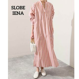 スローブイエナ(SLOBE IENA)の人気商品　即完売極美品　SLOBE  IENA ベルト付きタイプライターシャツ(ロングワンピース/マキシワンピース)