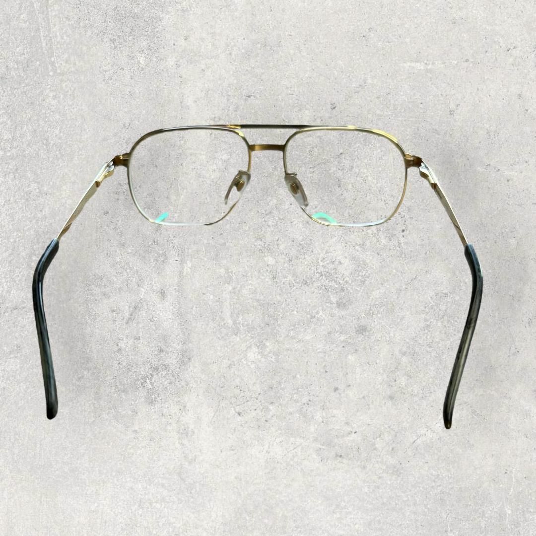 【良品】バーバリーズ メガネ チタン製 ゴールド 度入り.