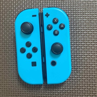 ニンテンドースイッチ(Nintendo Switch)の任天堂Switchジョイコン　ネオンブルー　レア(家庭用ゲーム機本体)