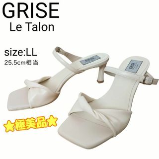 ルタロン(Le Talon)の☆極美品☆ Le Talon GRISE スクウェアトゥ ストラップ サンダル(サンダル)