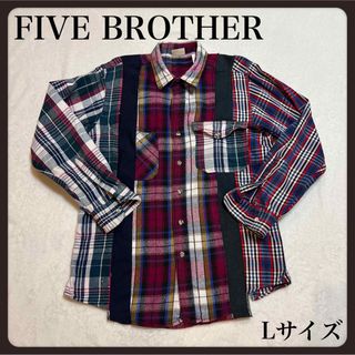 FIVE BROTHER - 40s five brother シャンブレーシャツ vintage 15.5の