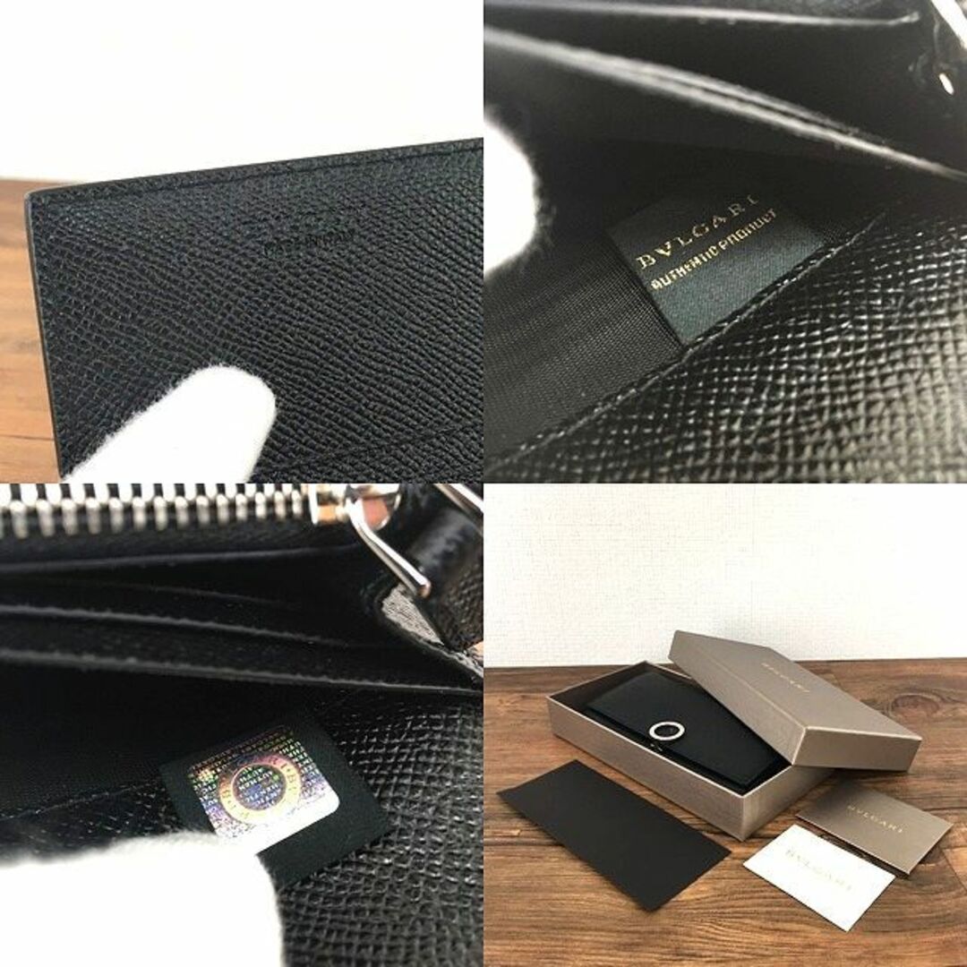 未使用品 BVLGARI 長財布 ブラック レザー 42 - 長財布