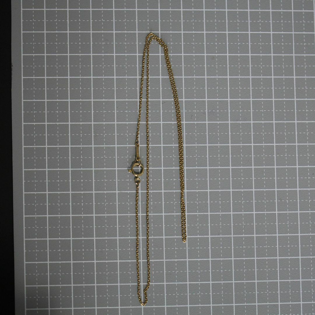 ティファニー シンプル チェーン ネックレス 42cm K18YG 新品仕上済