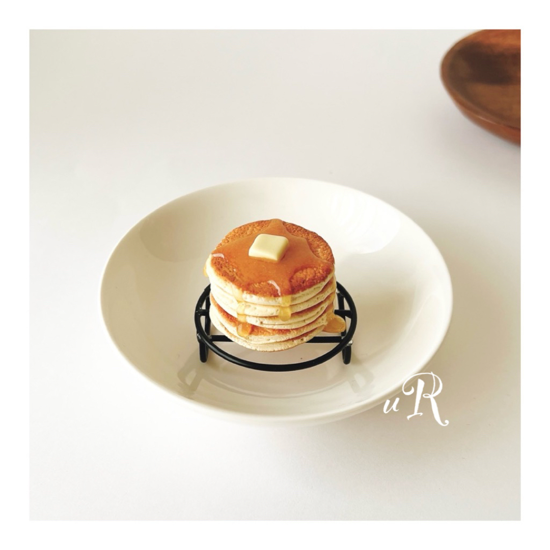 蜂蜜パンケーキ︙ホットケーキ|ままごと|クレイケーキ|ミニチュア|食品
