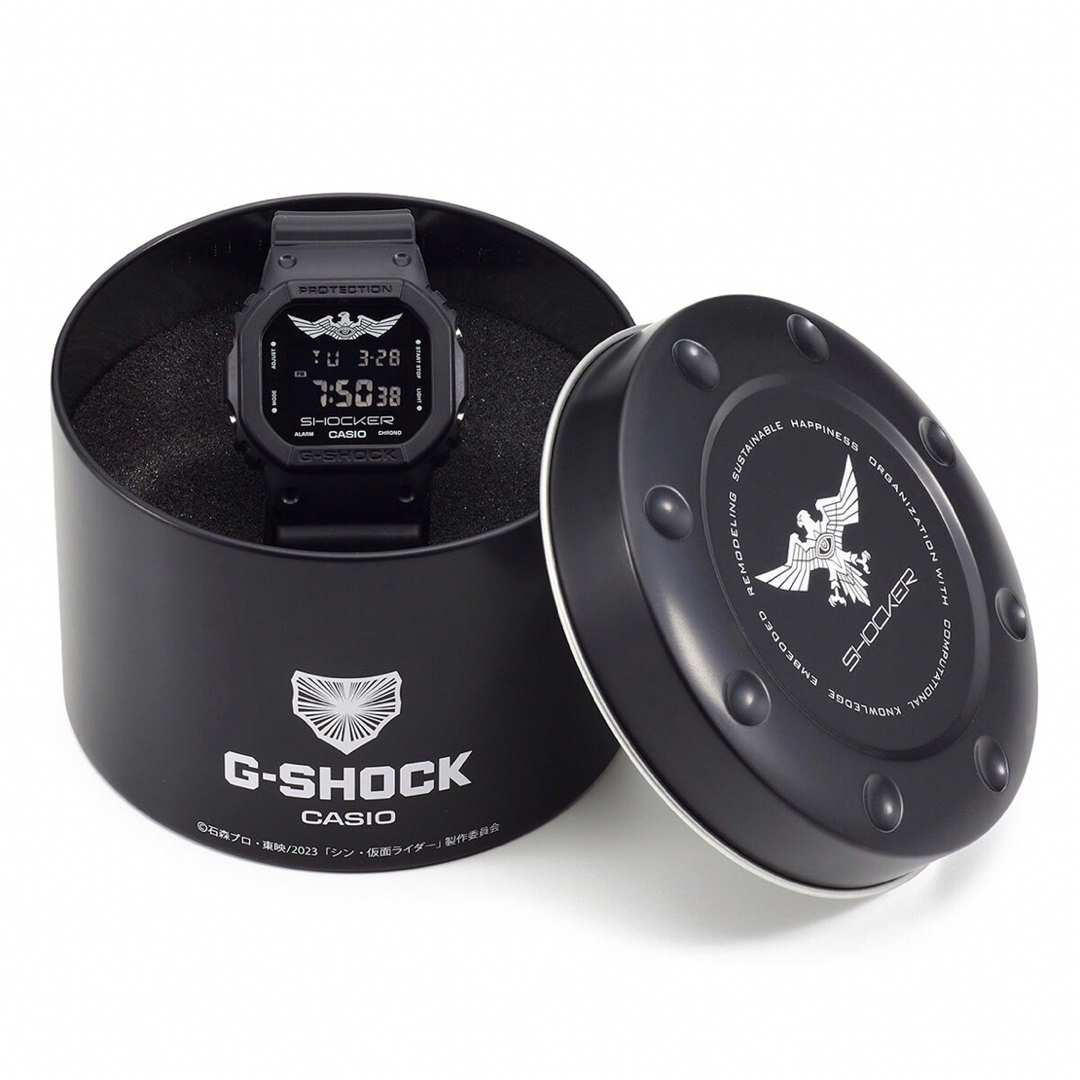 G-SHOCK(ジーショック)のG-SHOCK DW-5600 SHOCKER シン仮面ライダー オマケ付き メンズの時計(腕時計(デジタル))の商品写真