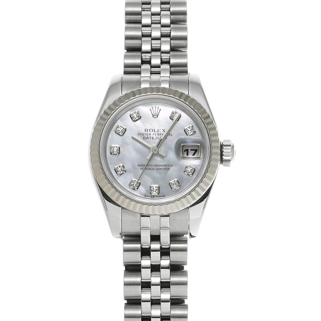 ロレックス ROLEX 179174G D番(2006年頃製造) ホワイトシェル /ダイヤモンド レディース 腕時計