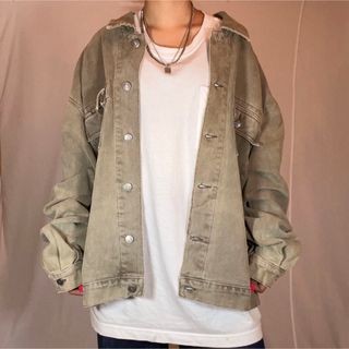 ゲス(GUESS)のGUESS JEANS デニムジャケット Gジャン カーキ系(Gジャン/デニムジャケット)