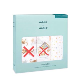 エイデンアンドアネイ(aden+anais)の【新品未使用】aden&anais エイデンアンドアネイ　スワドル　おくるみ　寅(おくるみ/ブランケット)