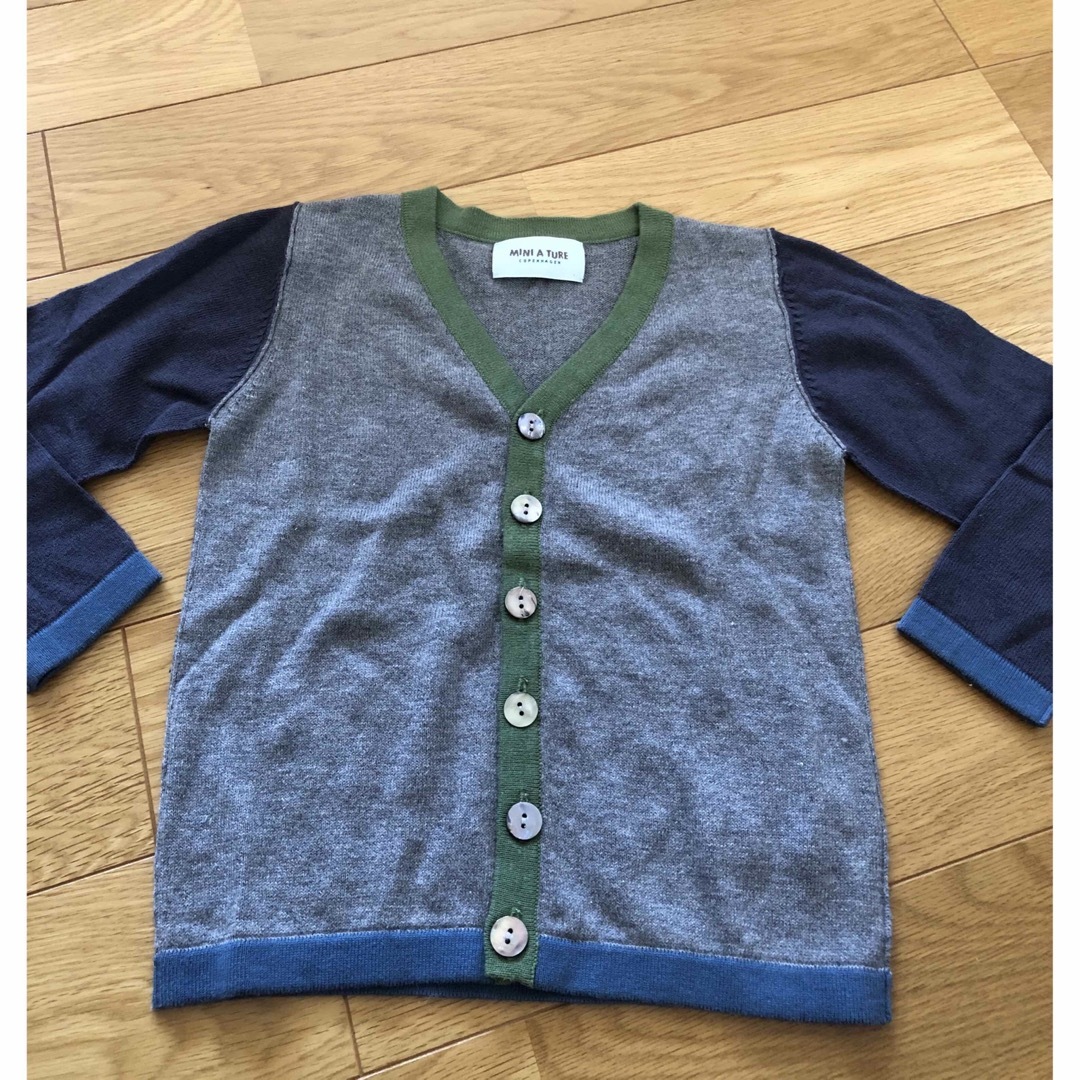 MINI A TURE(ミニアチュア)のMini a tureカーディガン キッズ/ベビー/マタニティのキッズ服男の子用(90cm~)(カーディガン)の商品写真