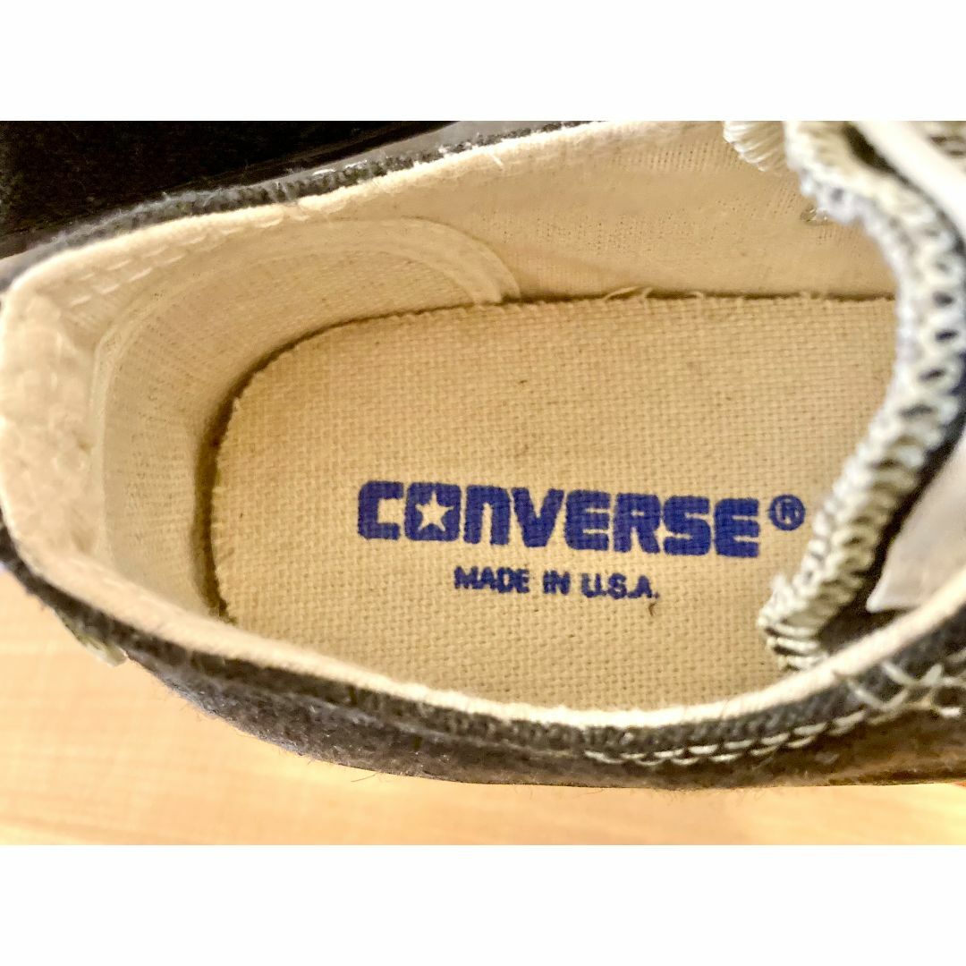 CONVERSE(コンバース)の★90s!USA!コンバース オールスター ヘンプ 黒 麻 デッド 237★ レディースの靴/シューズ(スニーカー)の商品写真