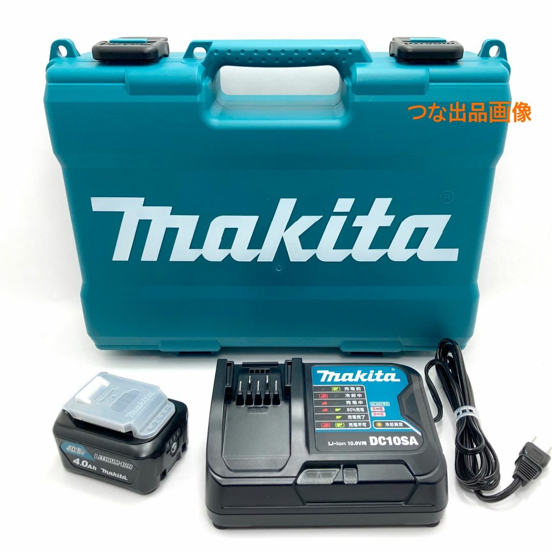 新品 マキタ BL1040B バッテリー + DC10SA 充電器 + ケース - 工具