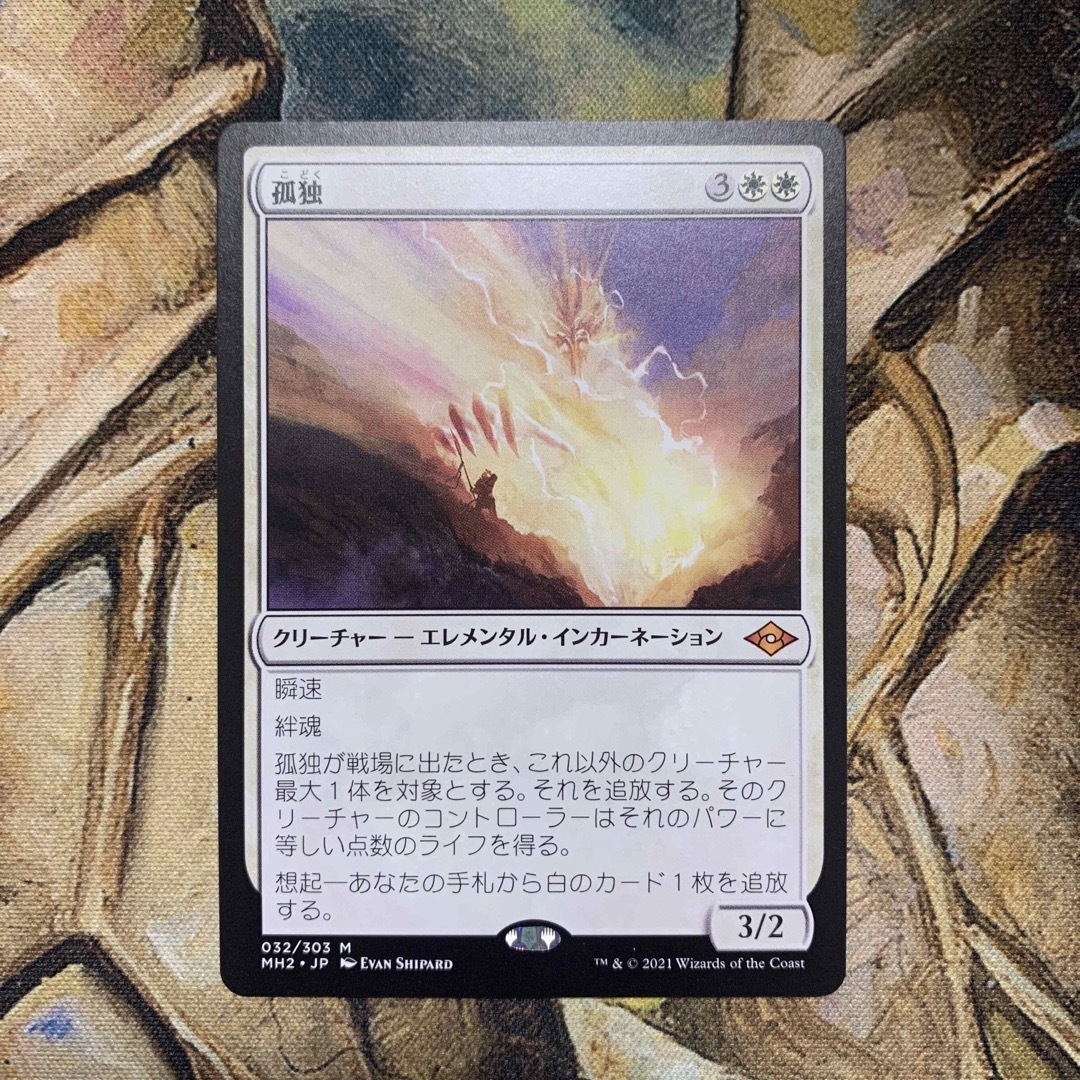 MTG 孤独 日本語 foil 拡張 ボーダーレス 4枚セット