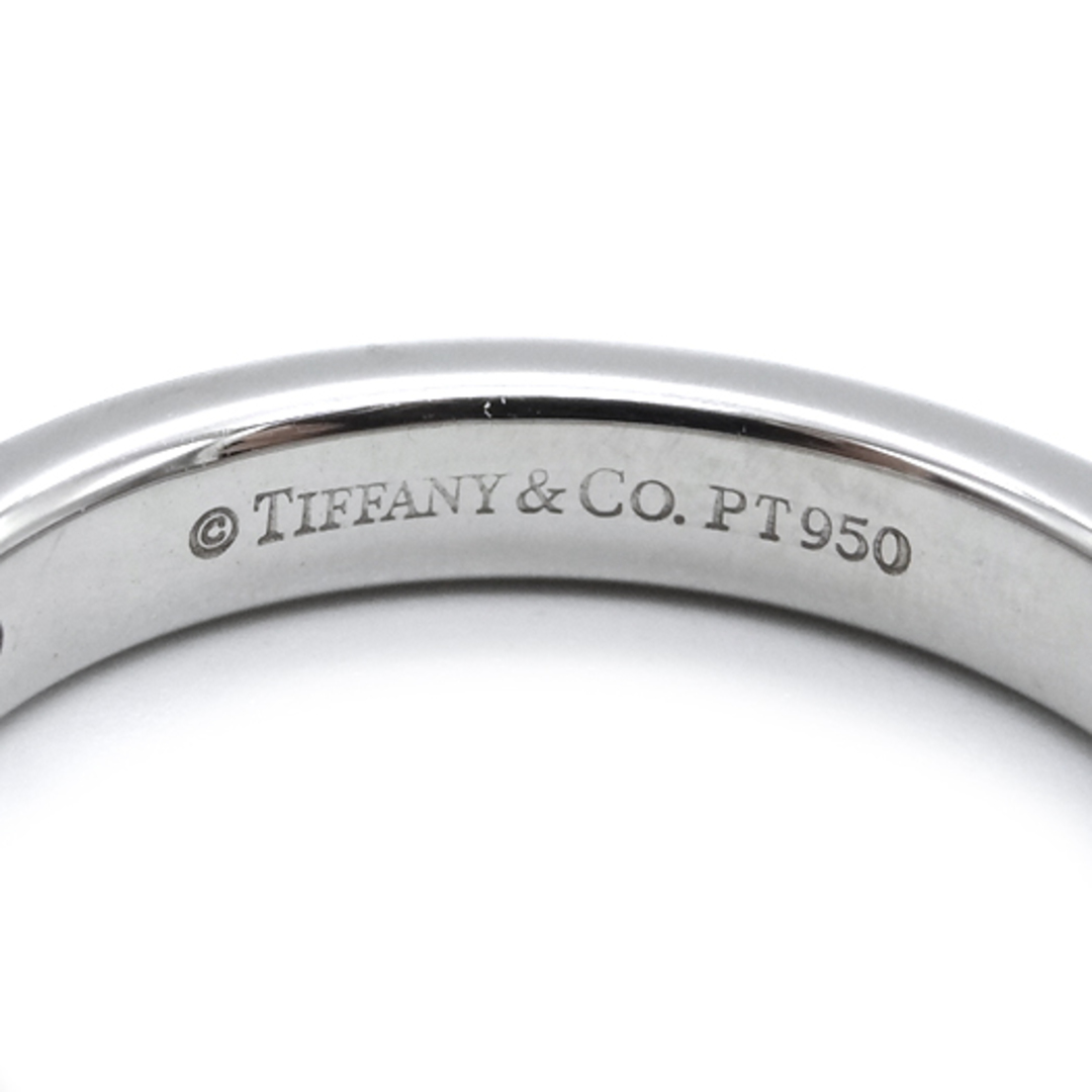 Tiffany & Co. - ティファニー フラットバンドリング 3Pダイヤ Pt950