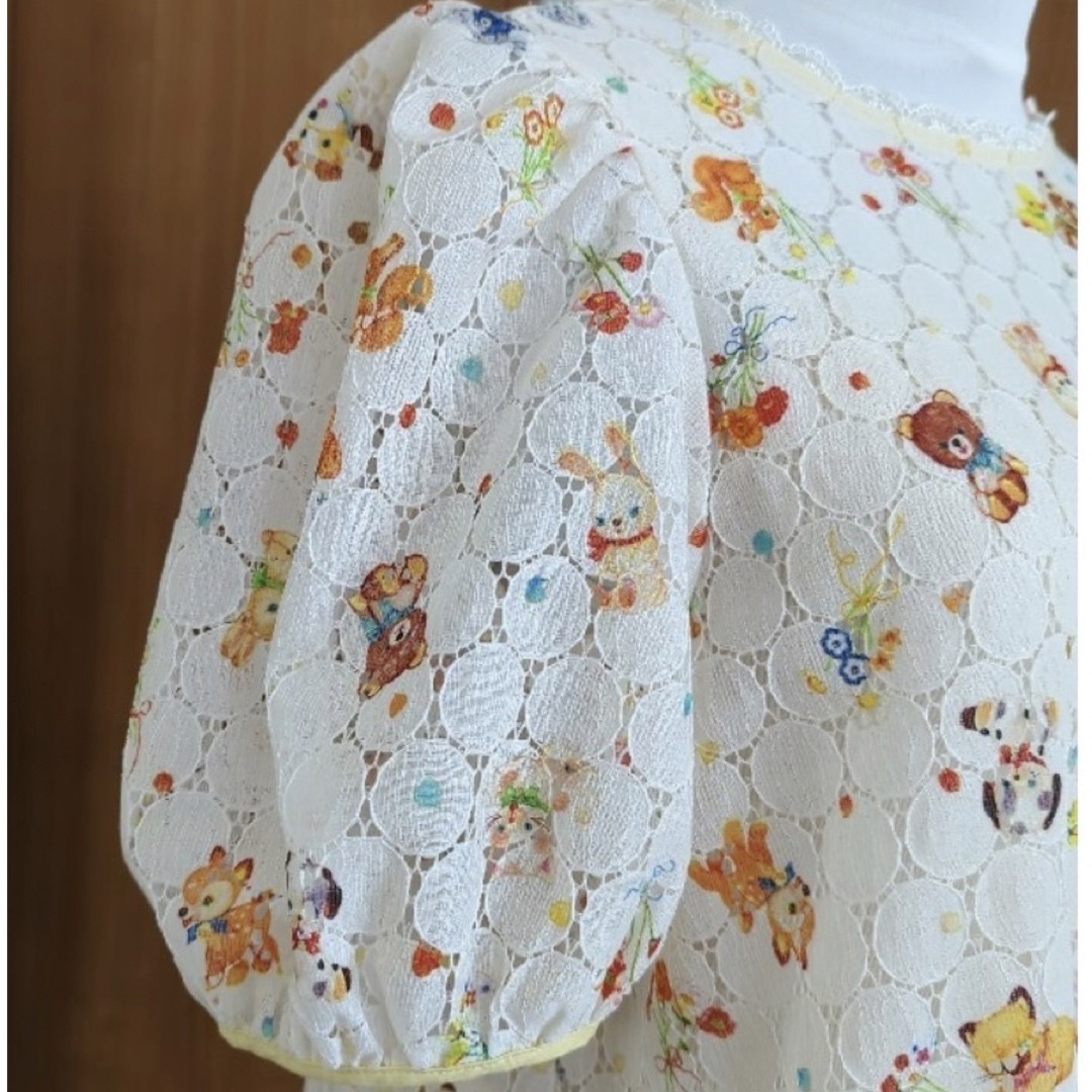 franche lippee(フランシュリッペ)の新品タグ付◆yukiemon  シャボンプルオーバー 大きいサイズ 3L★FL5 レディースのトップス(シャツ/ブラウス(半袖/袖なし))の商品写真