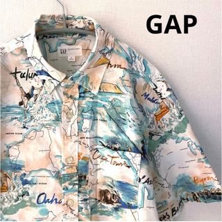 ギャップ(GAP)のGAP 半袖シャツ　総柄シャツ　Sサイズ　ギャップ(シャツ)