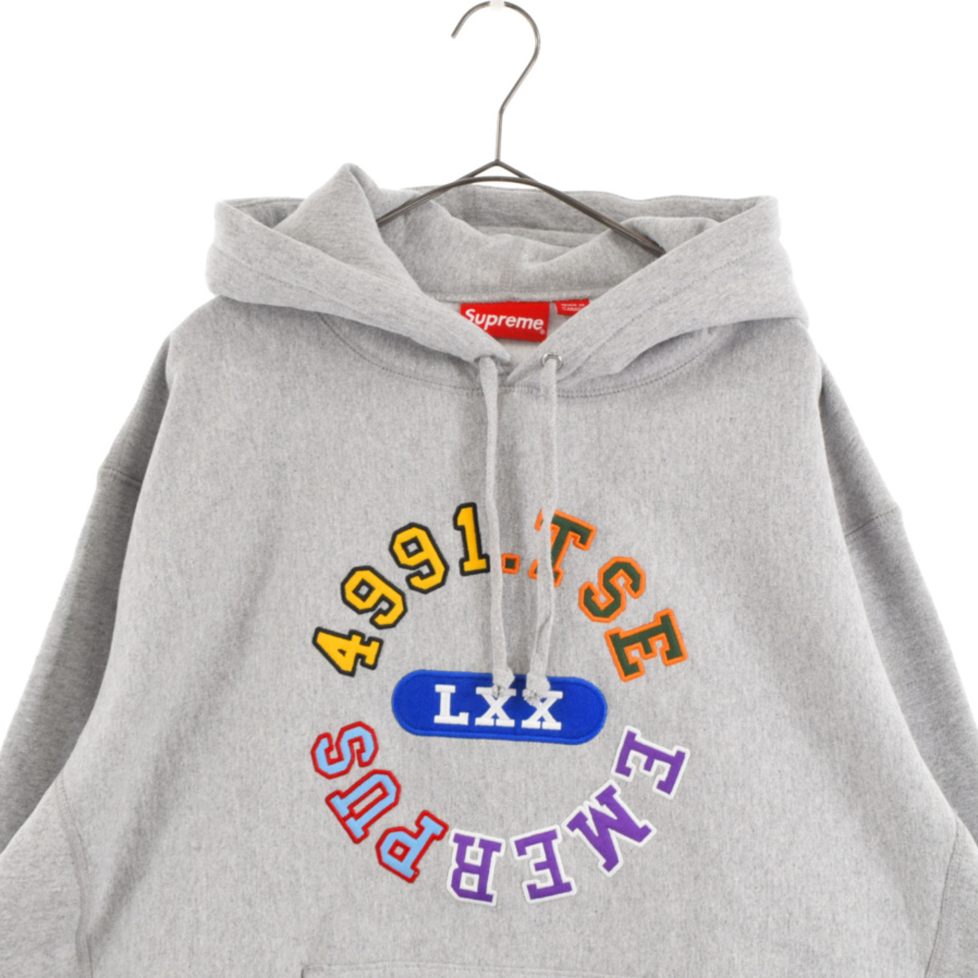 SUPREME シュプリーム 23SS Reverse Hooded Sweatshirs リバース フーデッド スウェットシャツ ロゴプルオーバーパーカー グレー