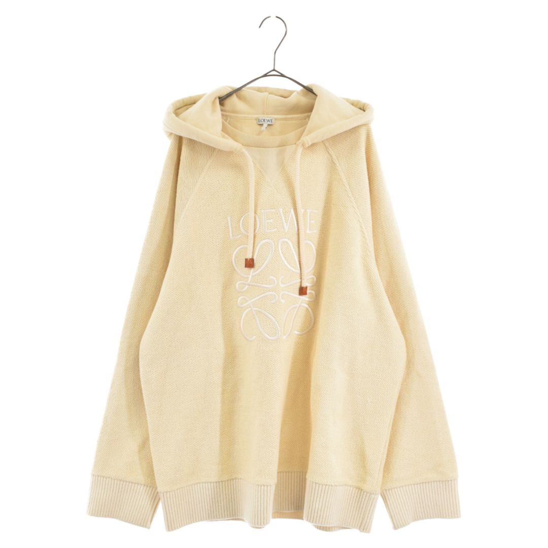 LOEWE ロエベ Reverse Anagram Hoodie リバースアナグラムロゴ プルオーバーパーカー アイボリー H526Y25X03