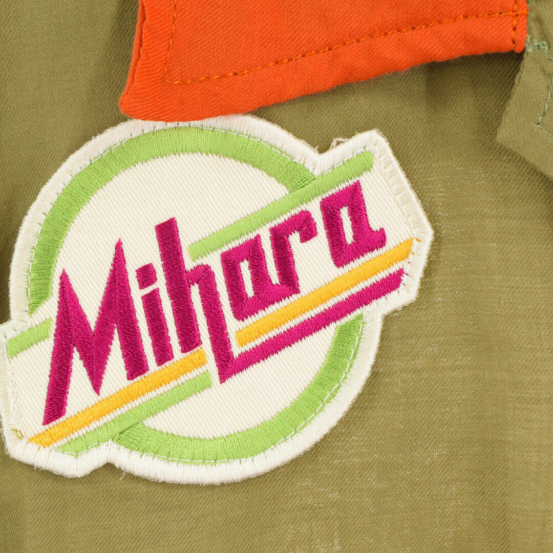 MIHARA YASUHIRO ミハラヤスヒロ 20AW Docking L/S Shirt レフトドッキング長袖シャツ カーキ/オレンジ A04SH152