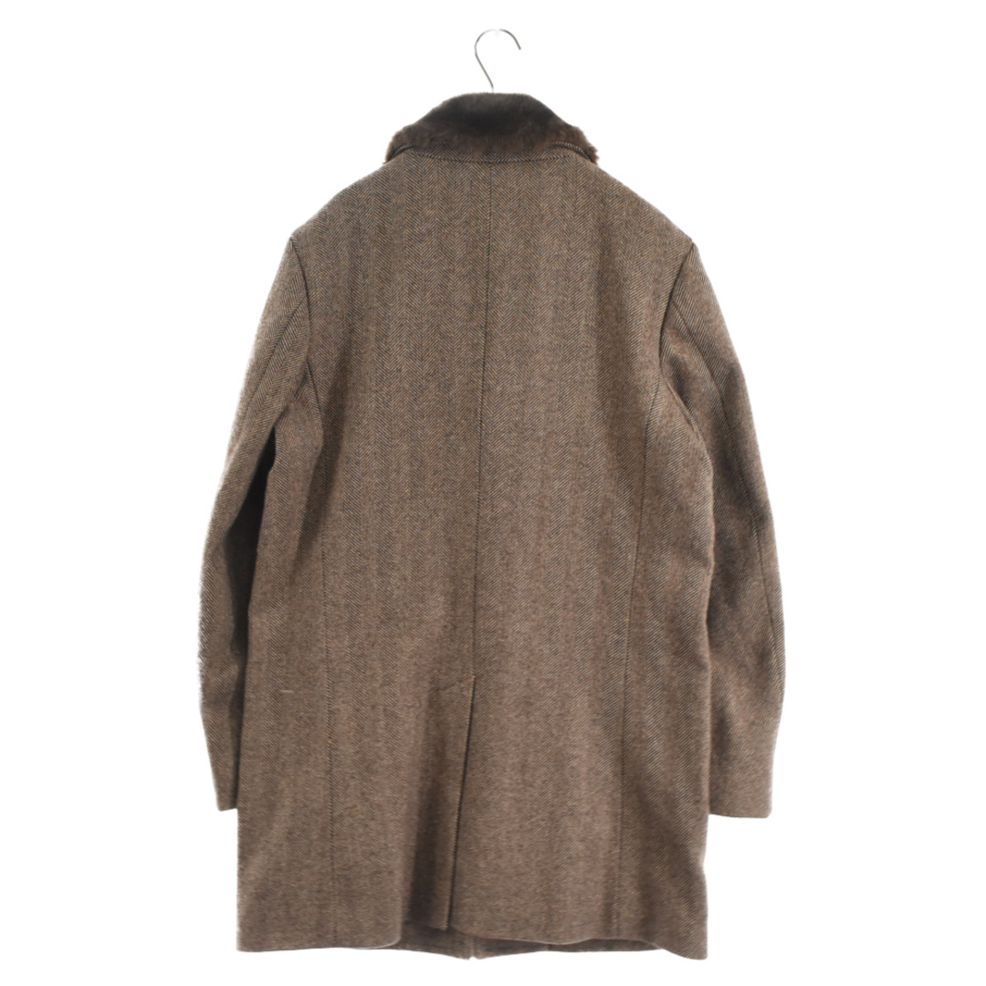 M supreme 15AW Fur Collar Tweed Coat