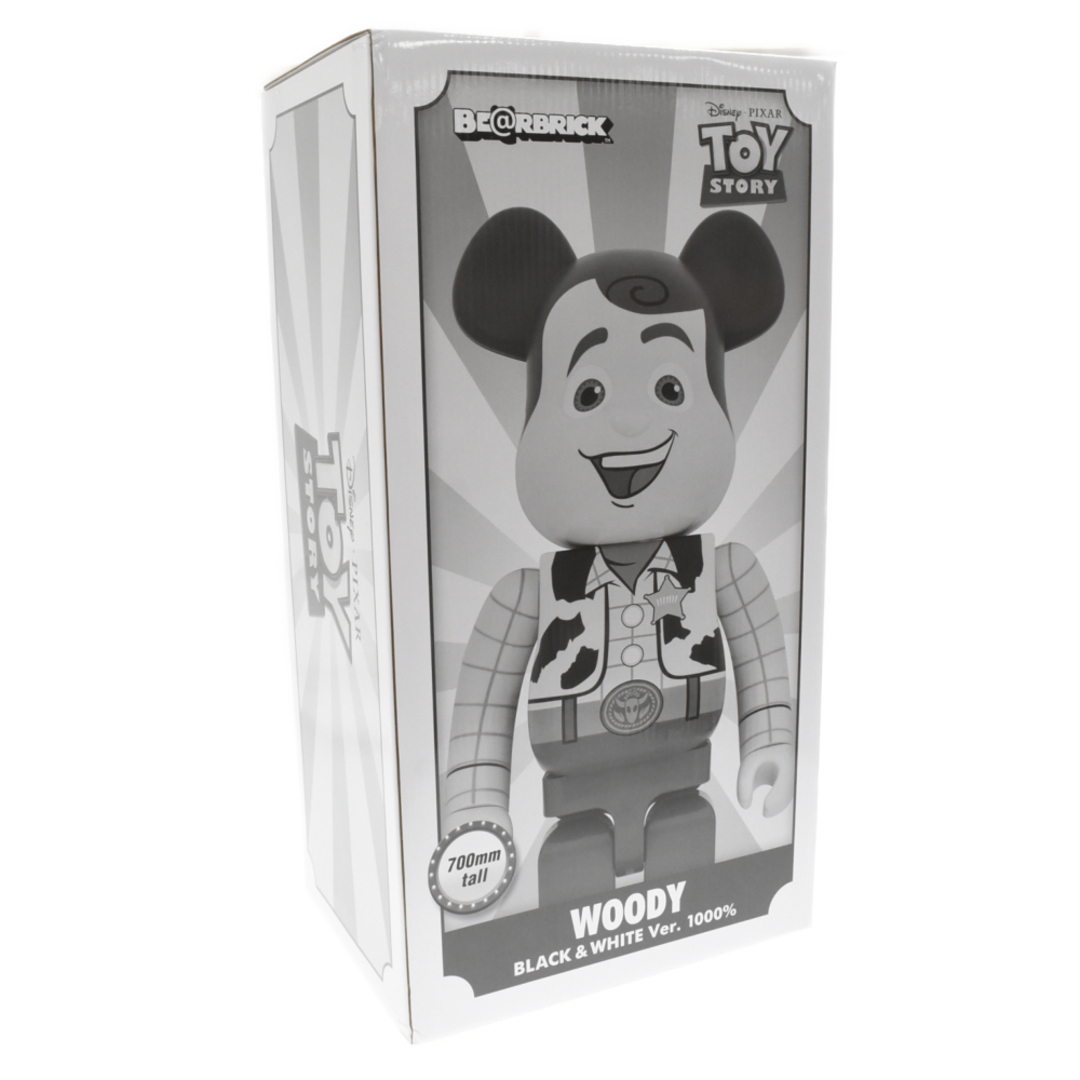 BE@RBRICK WOODY B&W Ver. 1000％