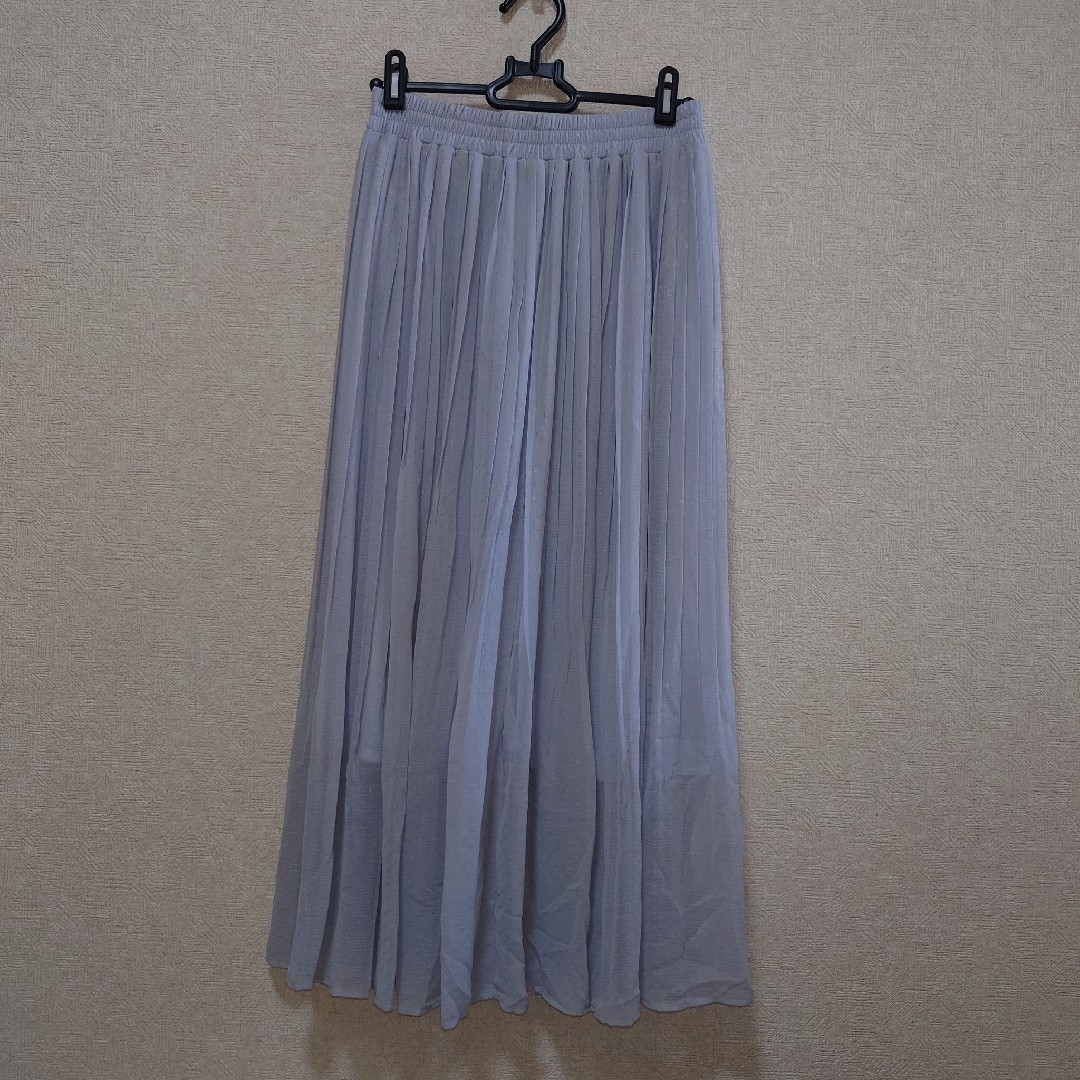 ViS(ヴィス)のvisビス ラメドビーフェードアウトプリーツスカート　ヴィス レディースのスカート(ロングスカート)の商品写真