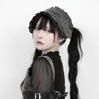 dimmoire デニム グレー ダークグレー ヘッドドレス dimmoire デニム グレー ダークグレー ヘッドドレス