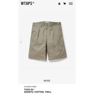 ダブルタップス(W)taps)の【M】WTAPS TUCK02 / SHORTS / COTTON.TWILL (ショートパンツ)