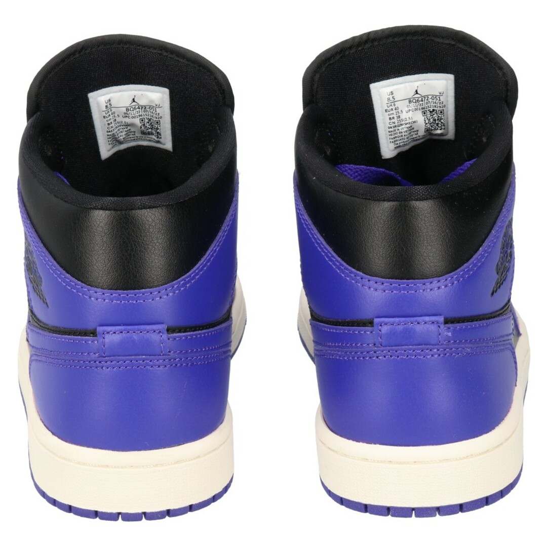 NIKE - NIKE ナイキ WMNS AIR JORDAN 1 MID Purple Black BQ6472-051