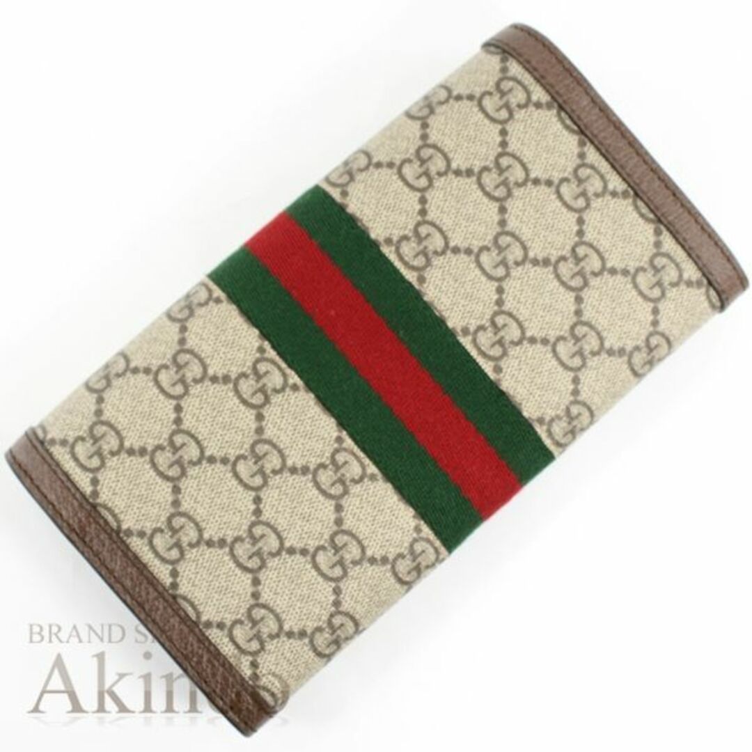 Gucci - 【新品】グッチ 二つ折り長財布 オフィディア GG