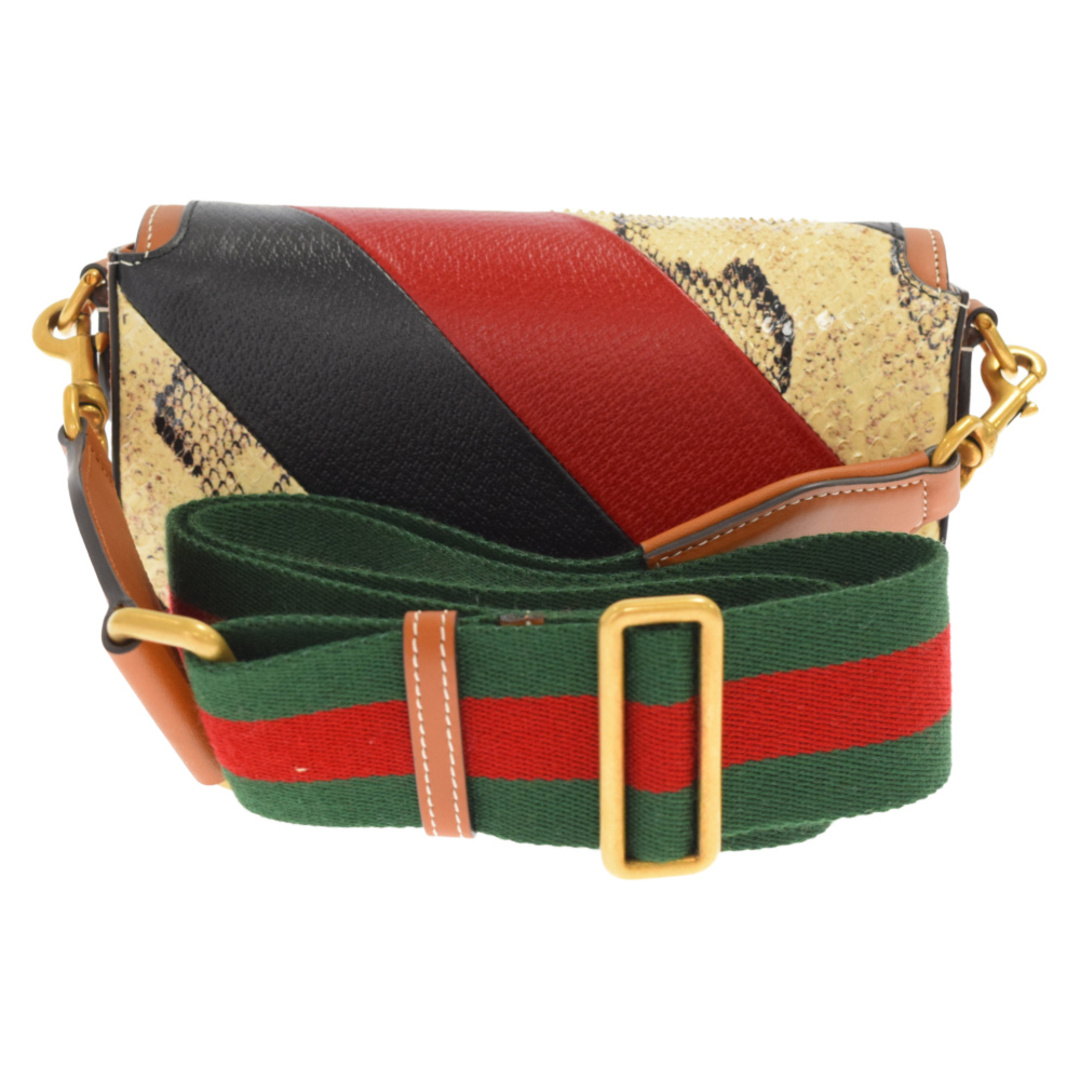 Gucci - GUCCI グッチ 23SS スネーク 切り替え レザー ミニショルダー