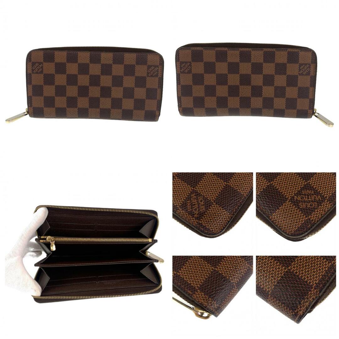 美品 LOUIS VUITTON ルイ ヴィトン ダミエ エベヌ ジッピーウォレット